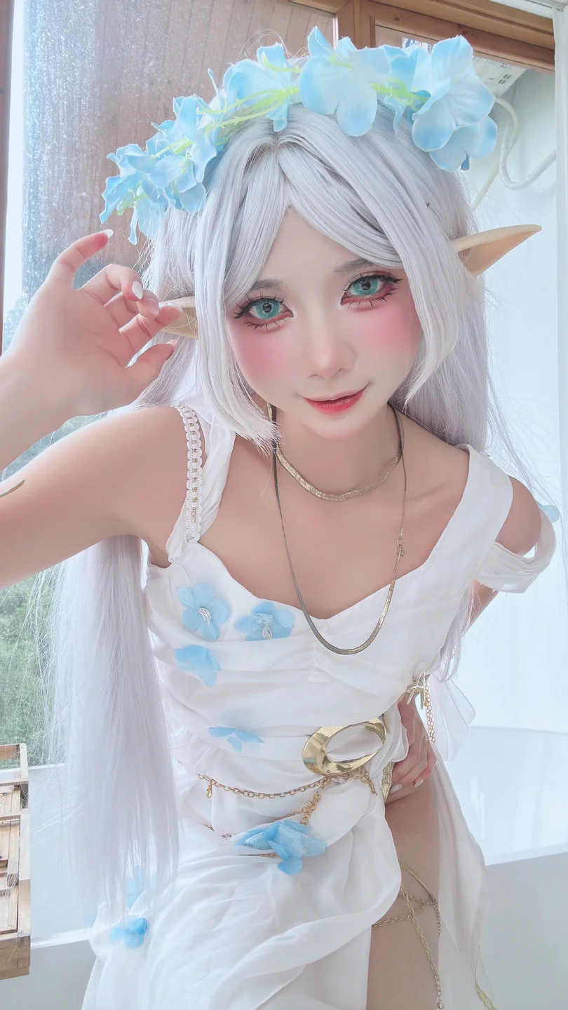 PoppaChan - Frieren Blue Valley Dress [78P,9V-1.34GB] tg@simisebaisi 【丝足阁】047.webp